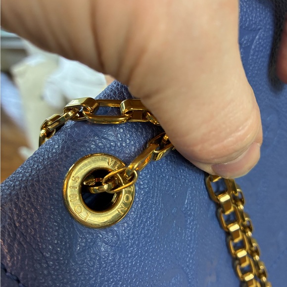 NWOT Louis Vuitton Periwinkle Blue Monogram Empreinte Leather St Germain Bag - Picture 8 of 16